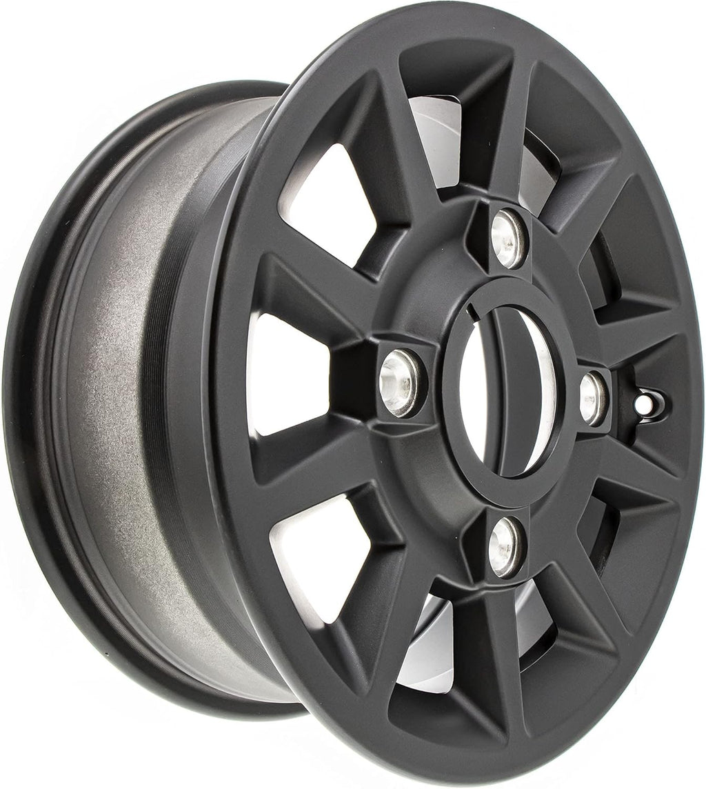 Front Rim 14 in. X 6 in. Wide Flash Black E4404