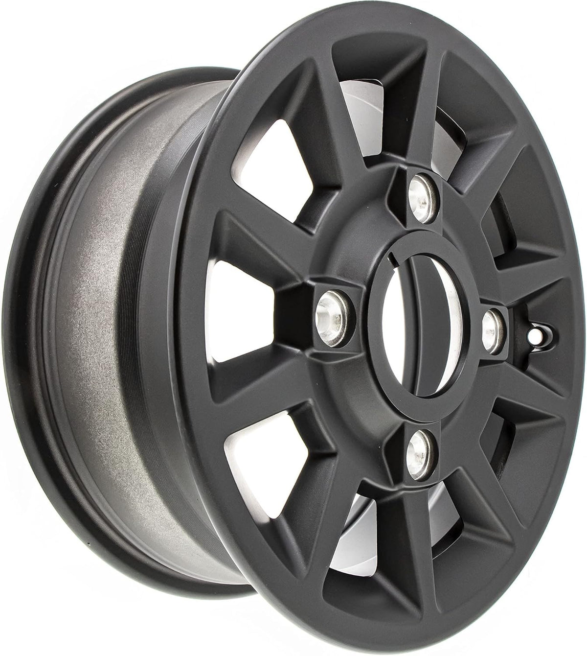 Front Rim 14 in. X 6 in. Wide Flash Black E4404