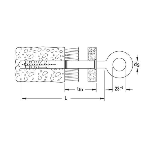 Scaffold Steel Eyebolt GS 12 F596711