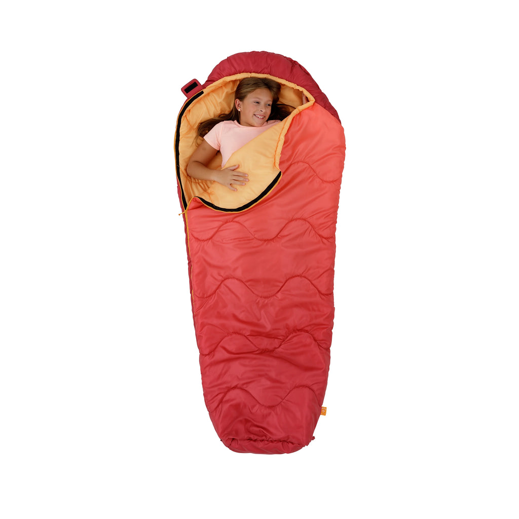 Red/Orange Youth Mummy Sleeping Bag V5792