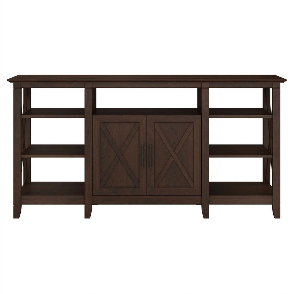 Contemporary Wood Tall TV Stand up to 65" Cherry Z5001