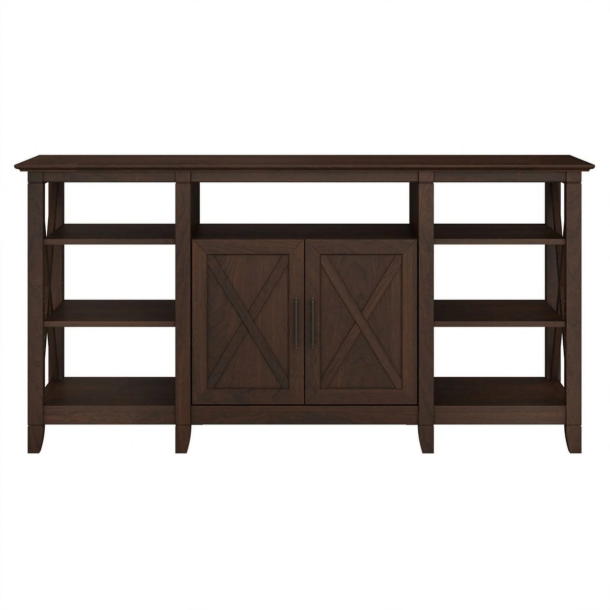 Contemporary Wood Tall TV Stand up to 65" Cherry Z5001