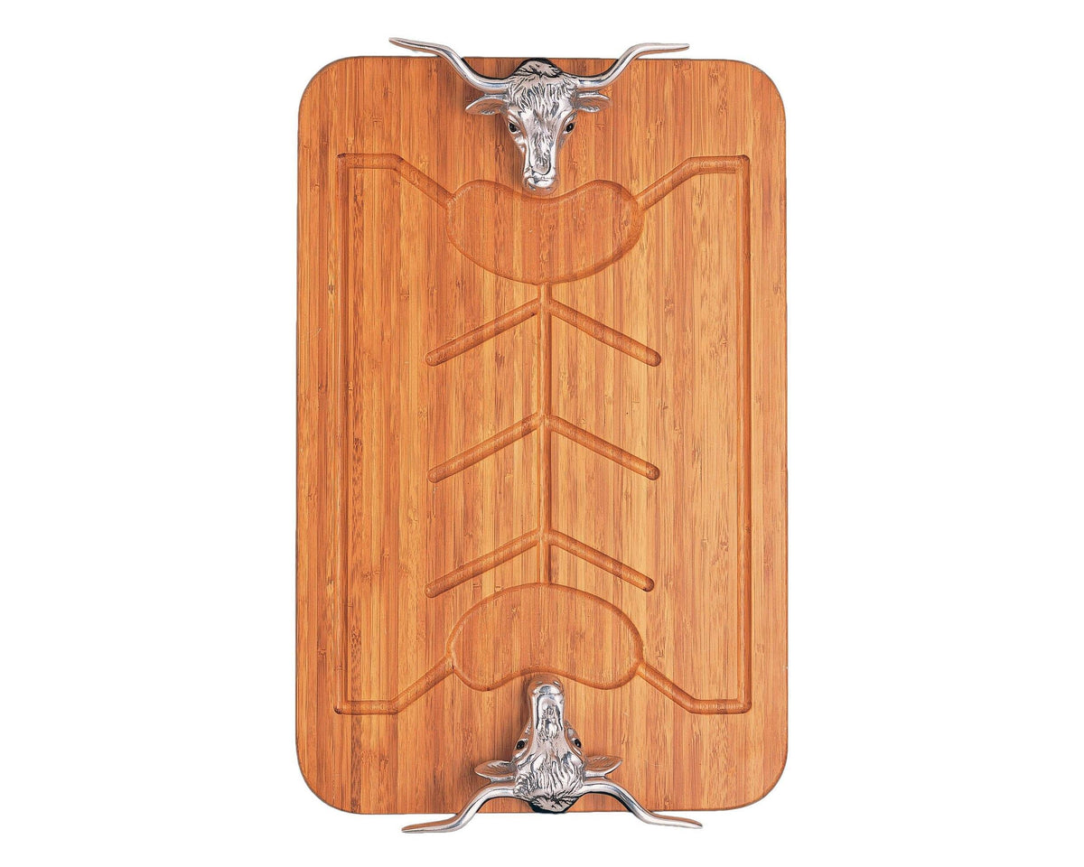Longhorn Bamboo Carving Board U430