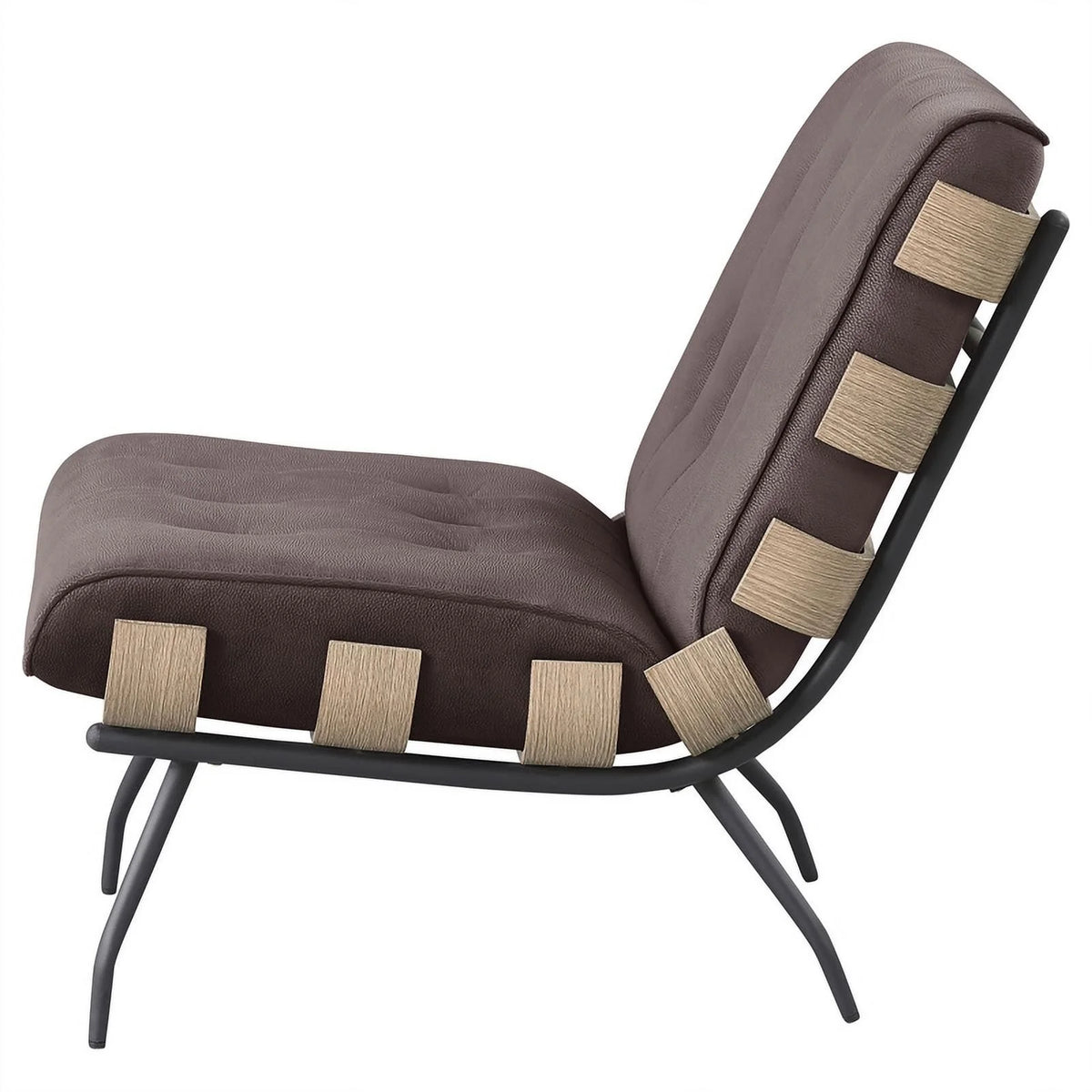Mid-Century Upholstered Fabric Accent Chair C139677