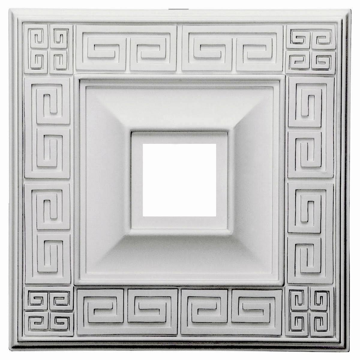 Hand-Painted Night Shade Ceiling Medallion U63998