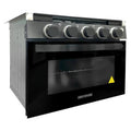 17 in. 2 in 1 Gas Range & Cooktop with Black LED Knobs J620