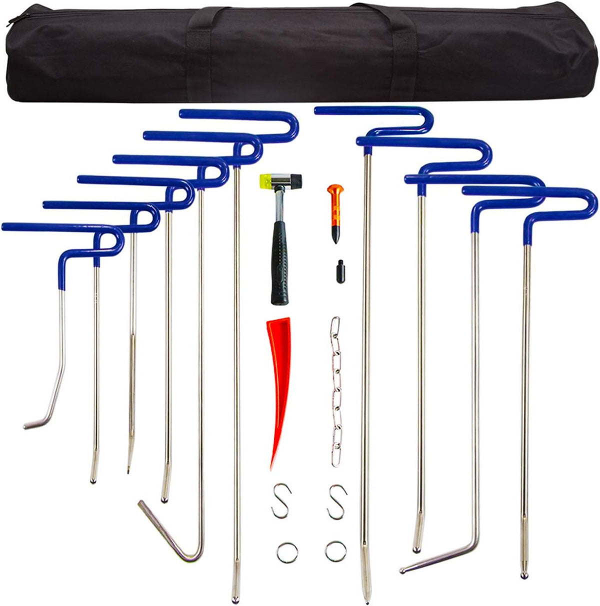 Dent Removal Rods Set Paintless Dent Repair Tools Kit Q1790