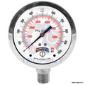 Stainless Steel 4in Dial 0.25in Bottom Connection Q72364