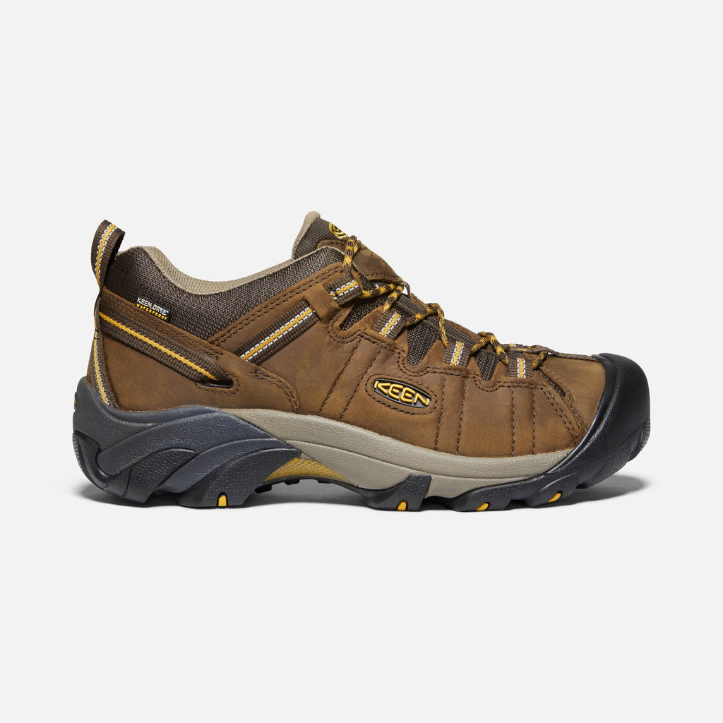 Cascade Brown Golden Yellow Men's Hiking Shoes Size 7.5 Wide Y74948