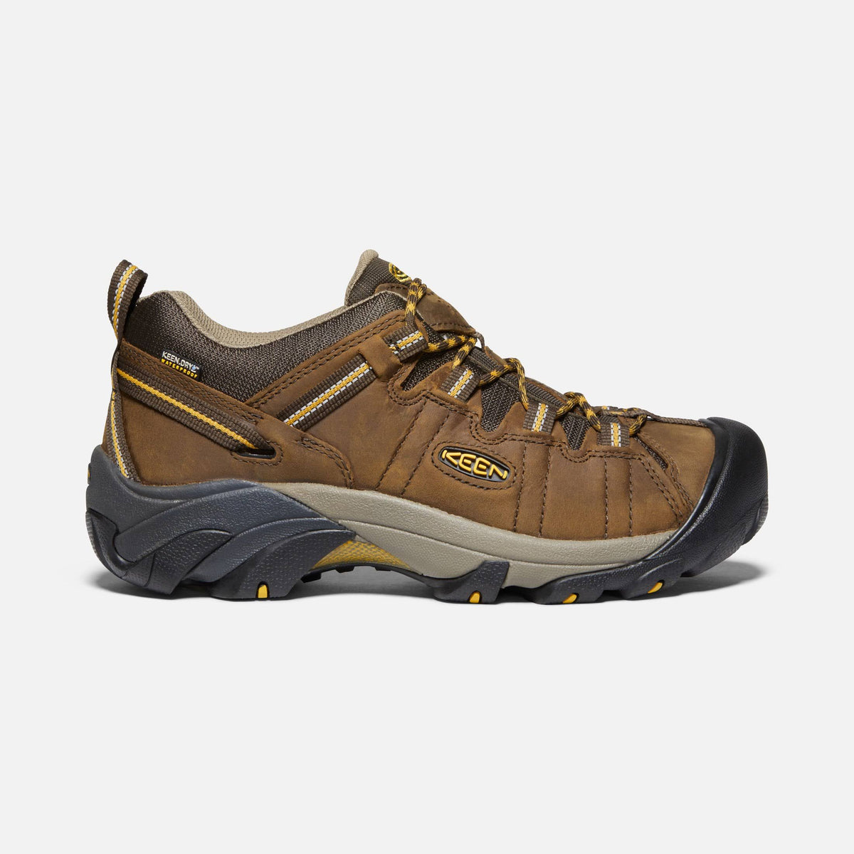 Cascade Brown Golden Yellow Men's Hiking Shoes Size 7.5 Wide Y74948