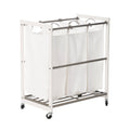White 3 Bag Laundry Cart M573964