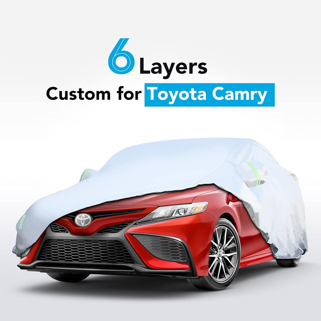 6 Layers All Weather Waterproof Outdoor Full Exterior Car Cover with Zipper K4379