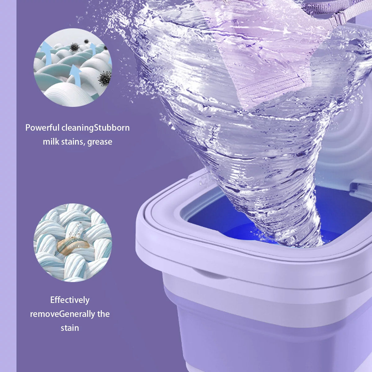 8L Portable Mini Folding Washing Machine G281