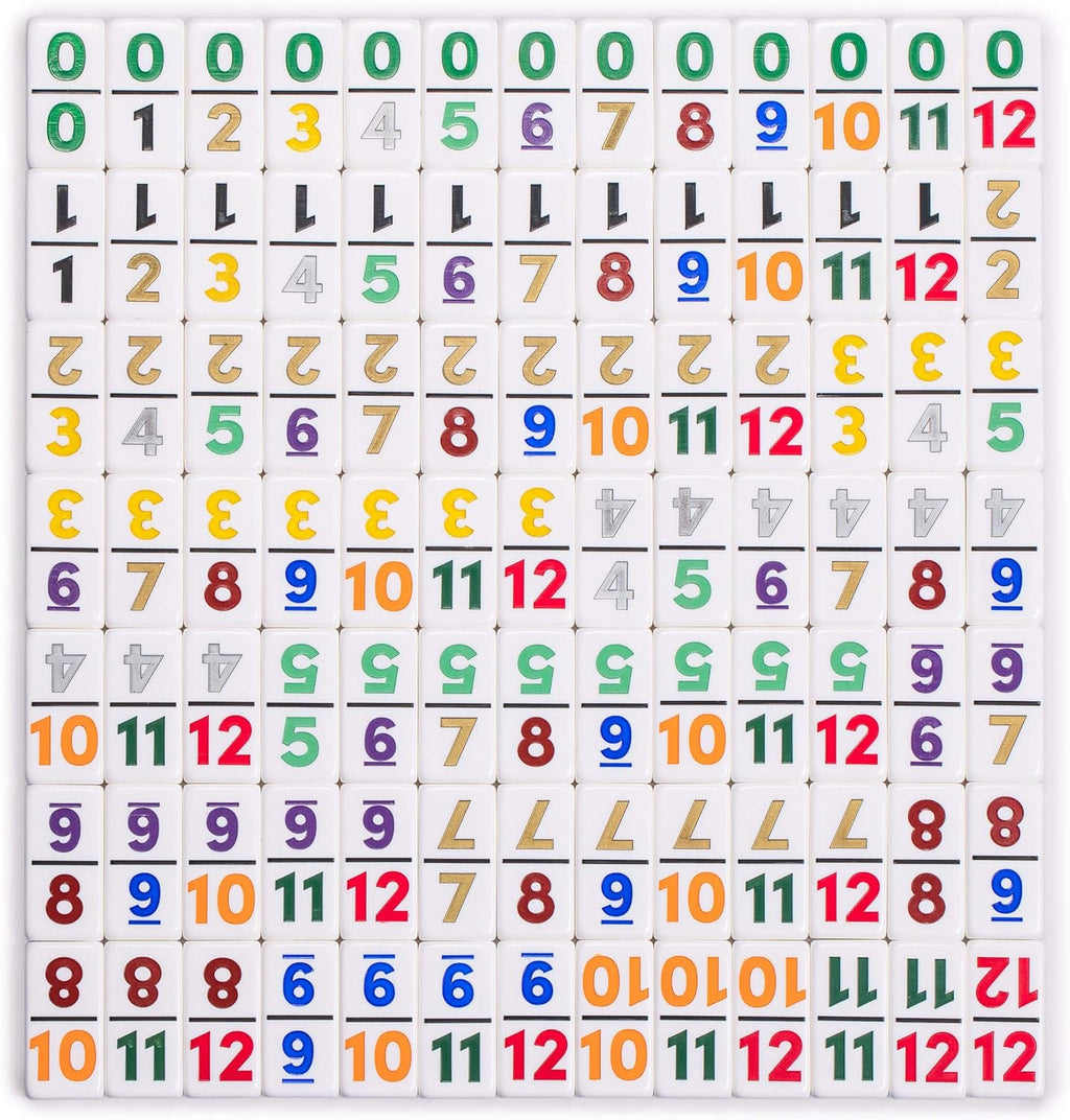 Mexican Train Complete Set with Double 12 Number Dominoes R94453