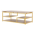 Wood and Metal Multi-Tiered Coffee Table F53003