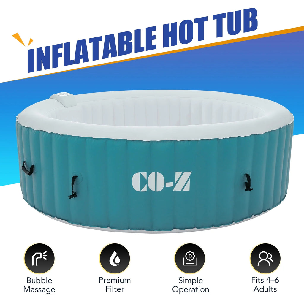 4-6 Person Blow-Up Hot Tub with Air Jets T712494