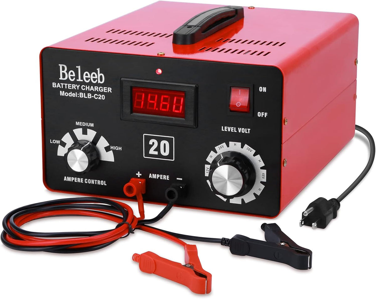 Adjustable Battery Charger 12V 24V 36V 48V with Smart Chip for Lead-Acid Lithium-ion Batteries V3020