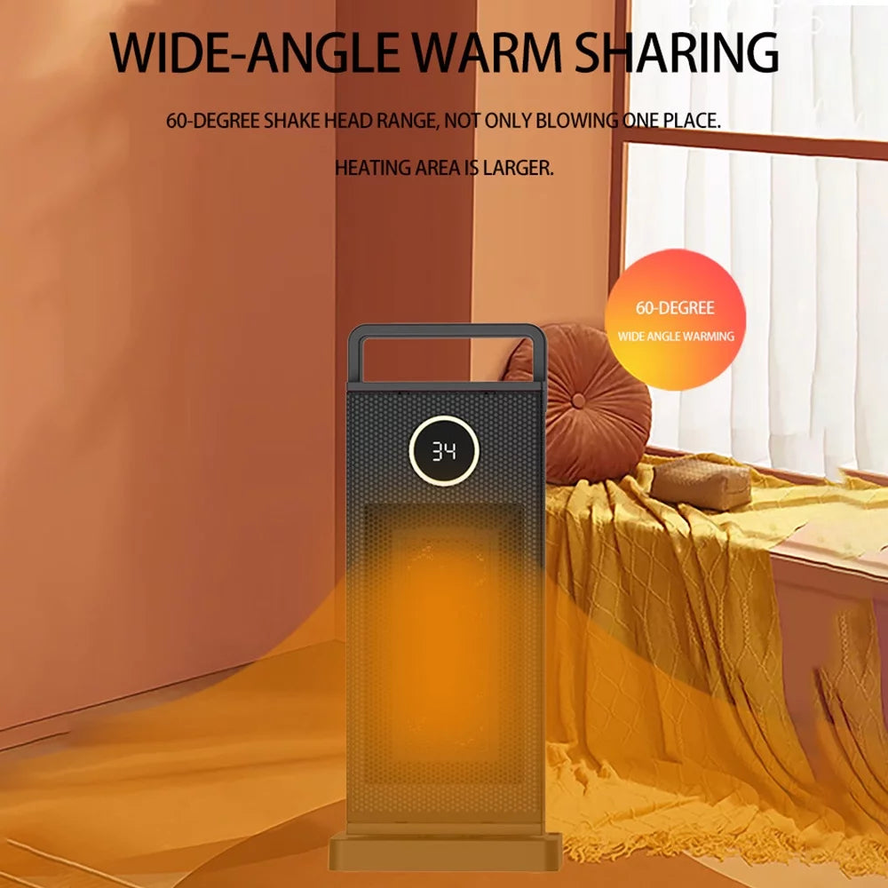 2000W PTC Ceramic Space Heater with 12H Timer and 60° Oscillation Q78141