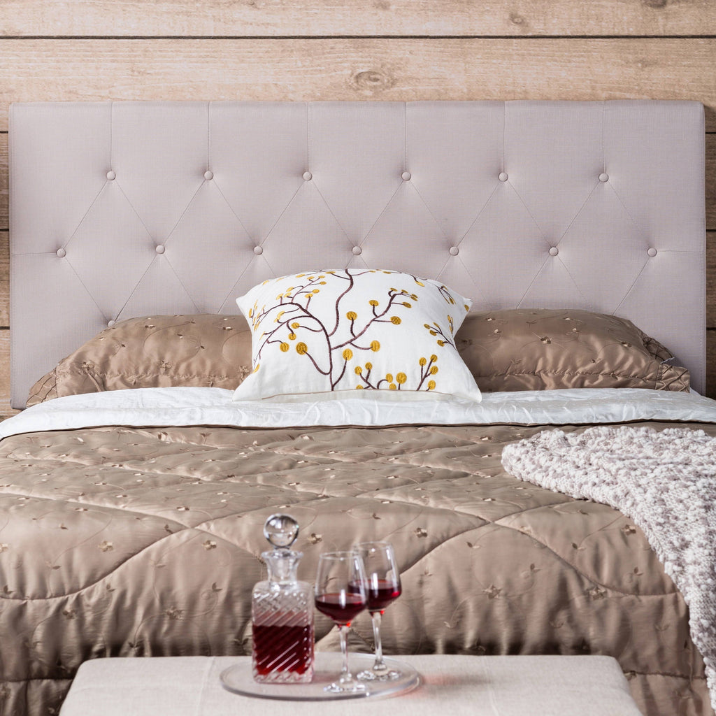 Grey Queen Linen Headboard E5247