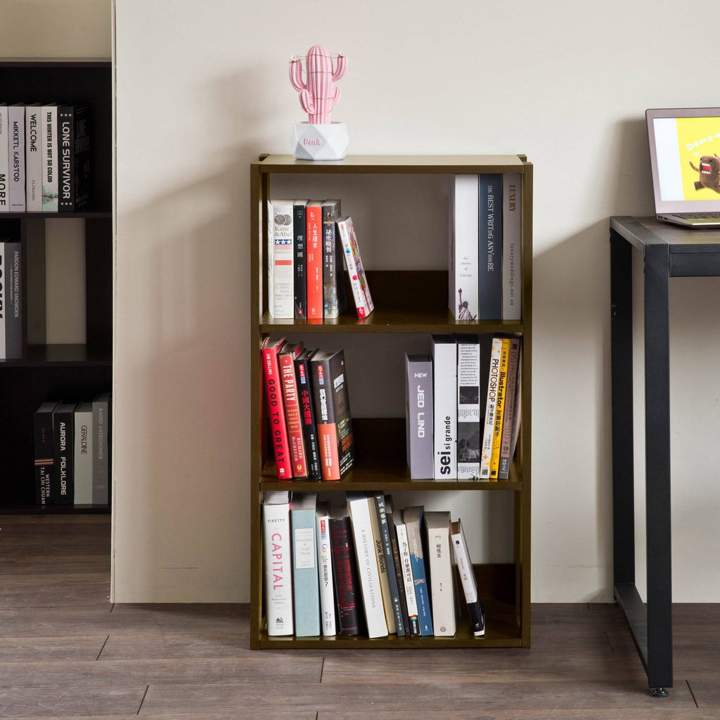 Classic Cherry Finish 3 Shelf Bookcase L7580