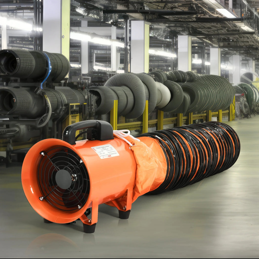 8" Utility Blower Extractor Fan with 16ft Duct Hose Y604