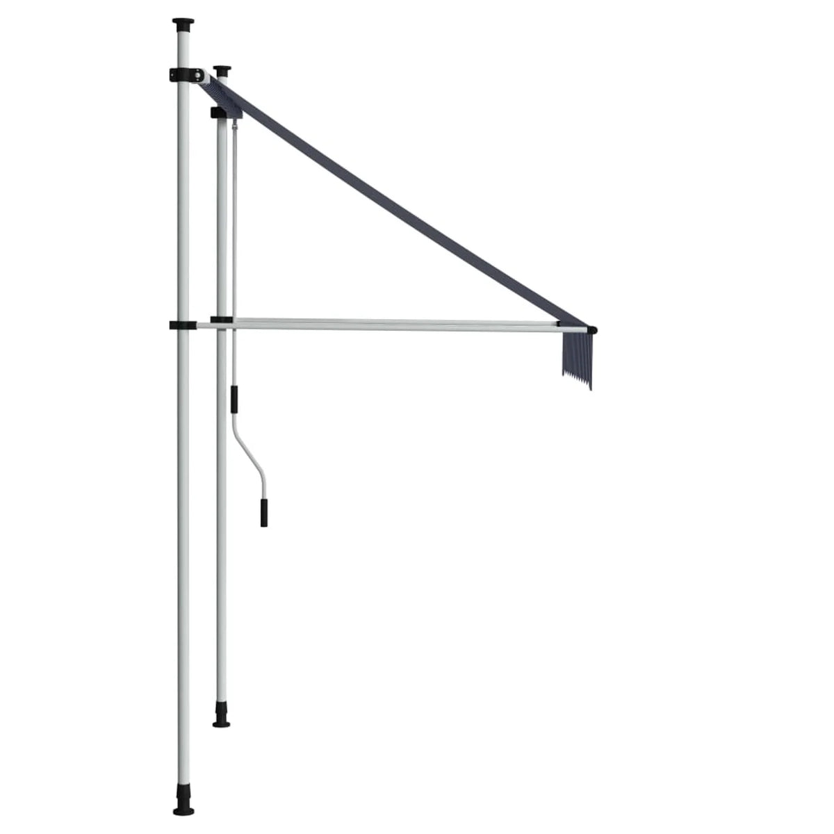 Manual Retractable Awning 39.4" Blue and White Stripes U27136