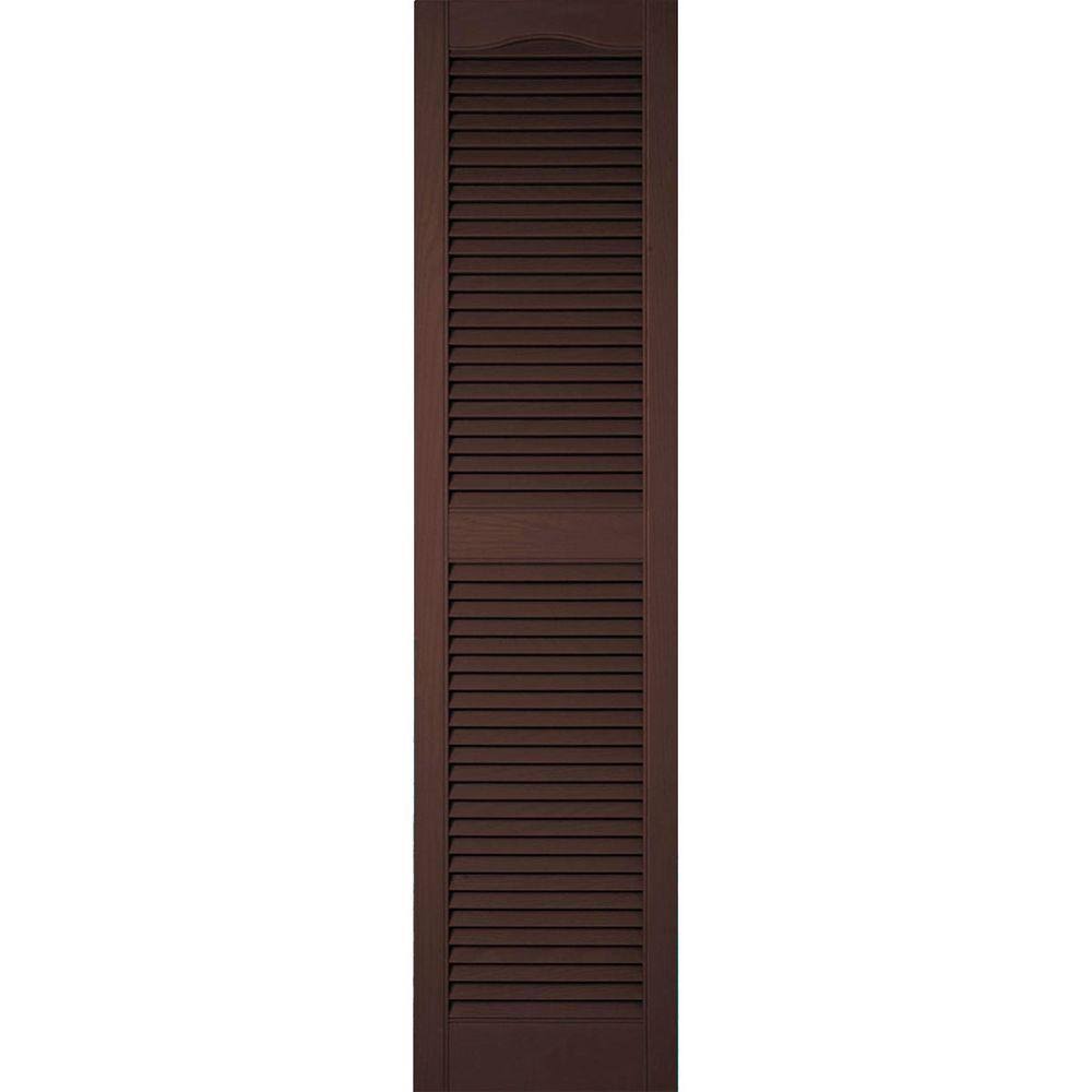 12x22W x 64x22H Vinyl Open Louver Shutters W461