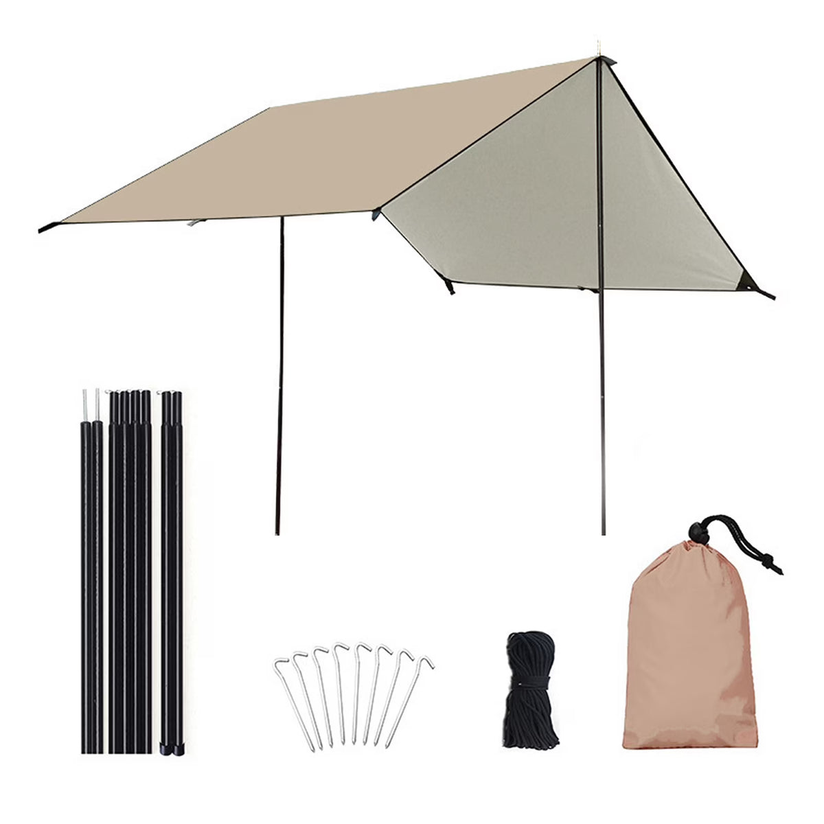 Camping Awning Waterproof Sun Shade Tarp Rain Fly B390713
