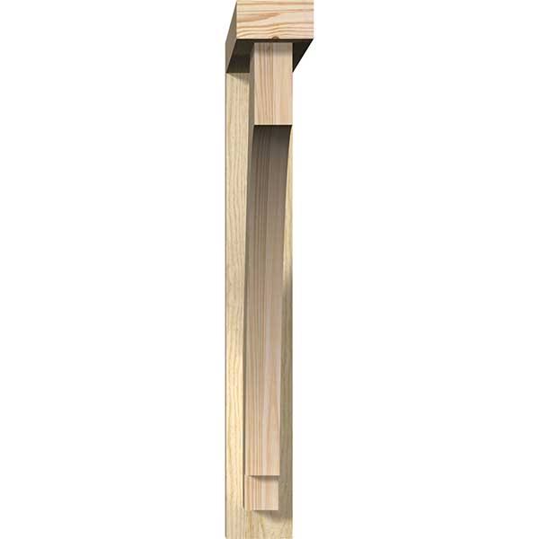Rough Sawn Bracket with Offset Brace, Douglas Fir N8048