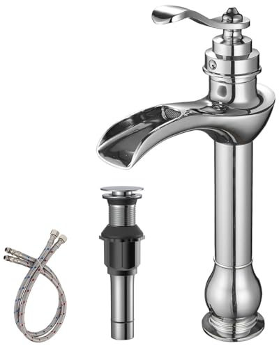 Brushed Nickel Single-Handle Vessel Sink Faucet D415986