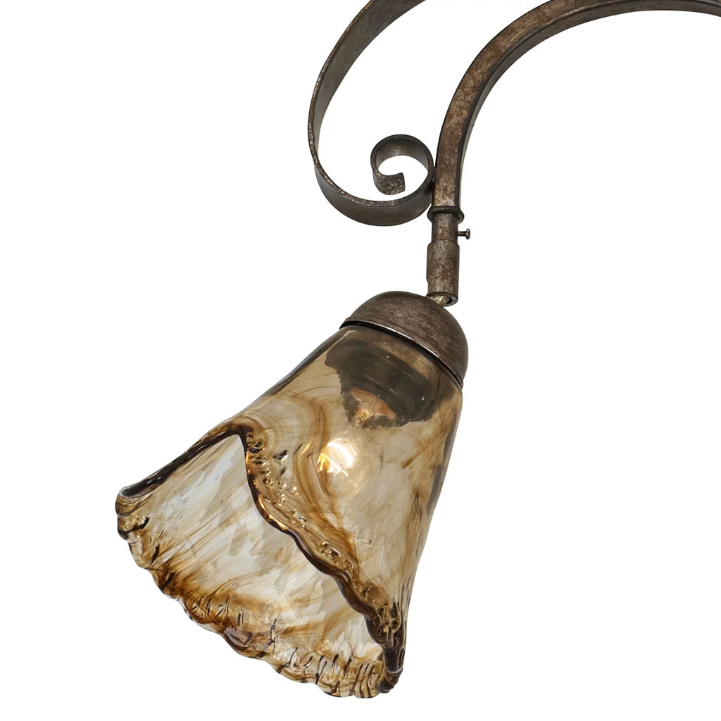 Brown Bronze 4-Head Ceiling Track Light Fixture Kit D952