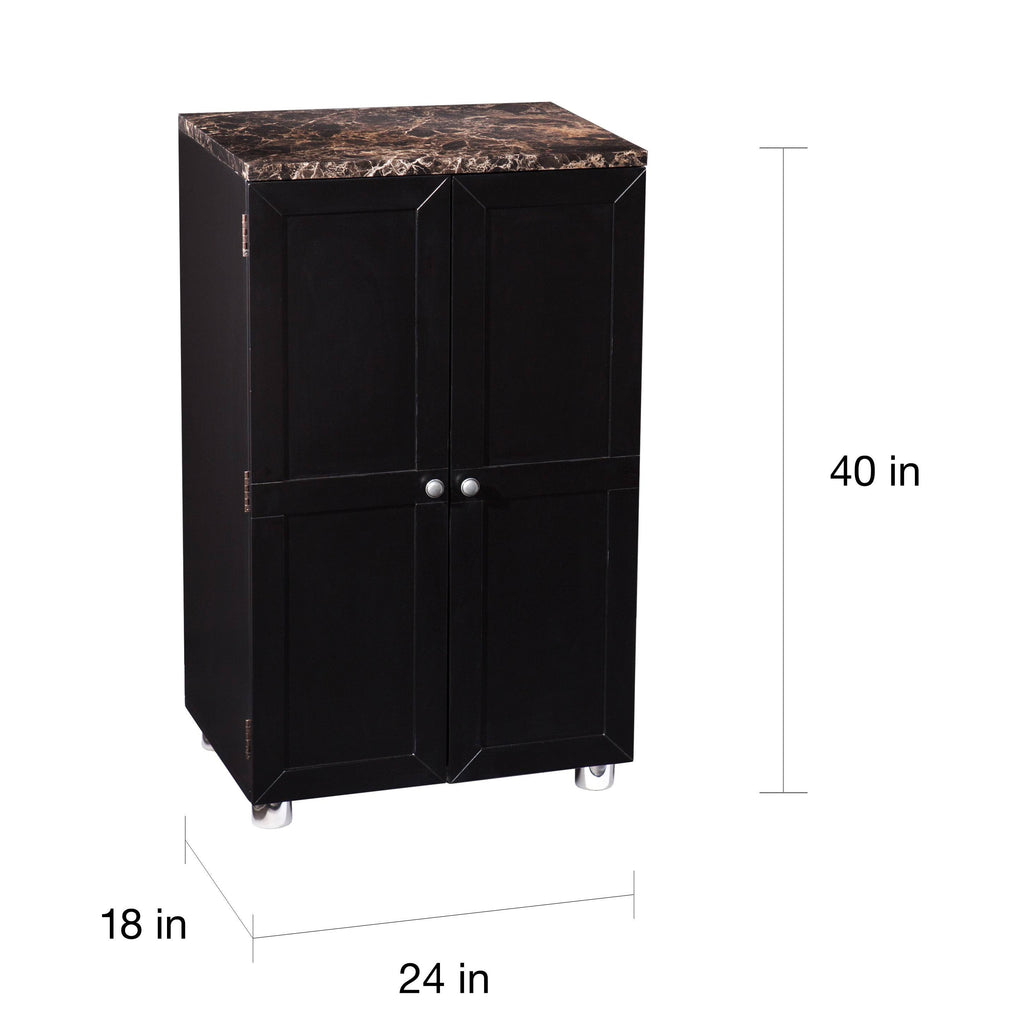 Black Bar Cabinet S6247