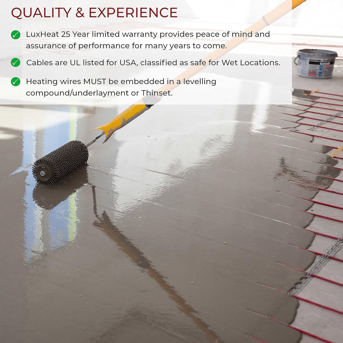 15 Sqft 120v Electric Radiant Floor Heating Cable Set Q931