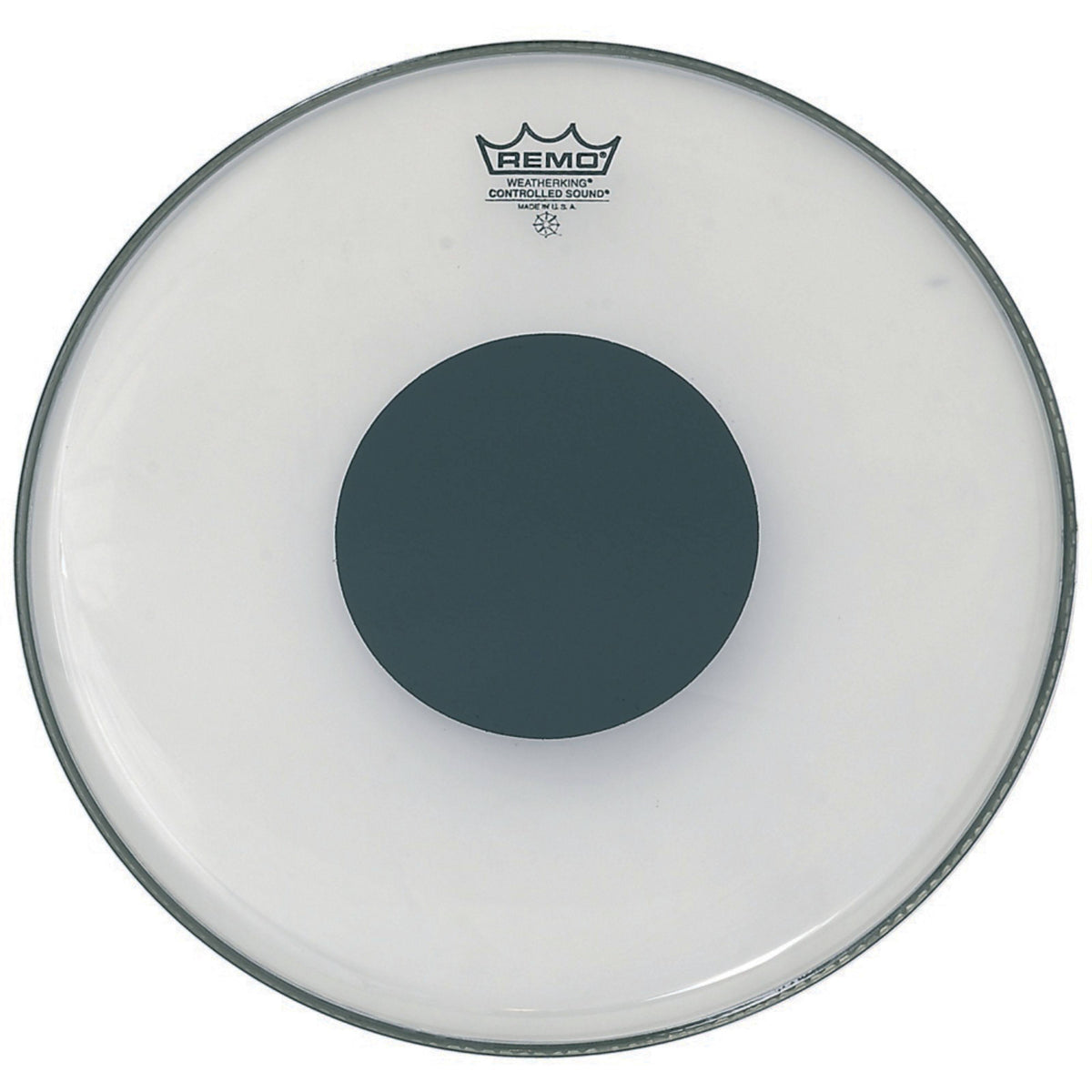 24" Clear Bass Drum Head Black Dot L942