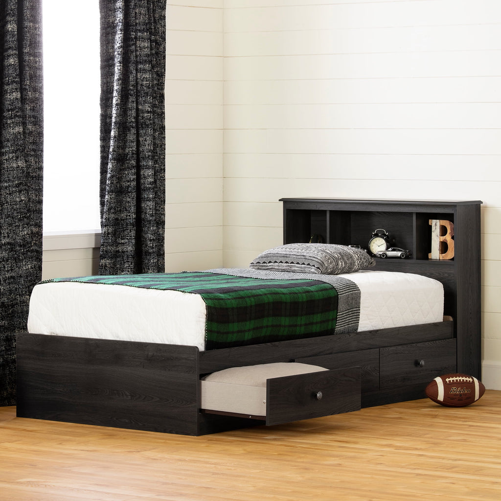 Gray Oak 3 Drawer Bed I6336