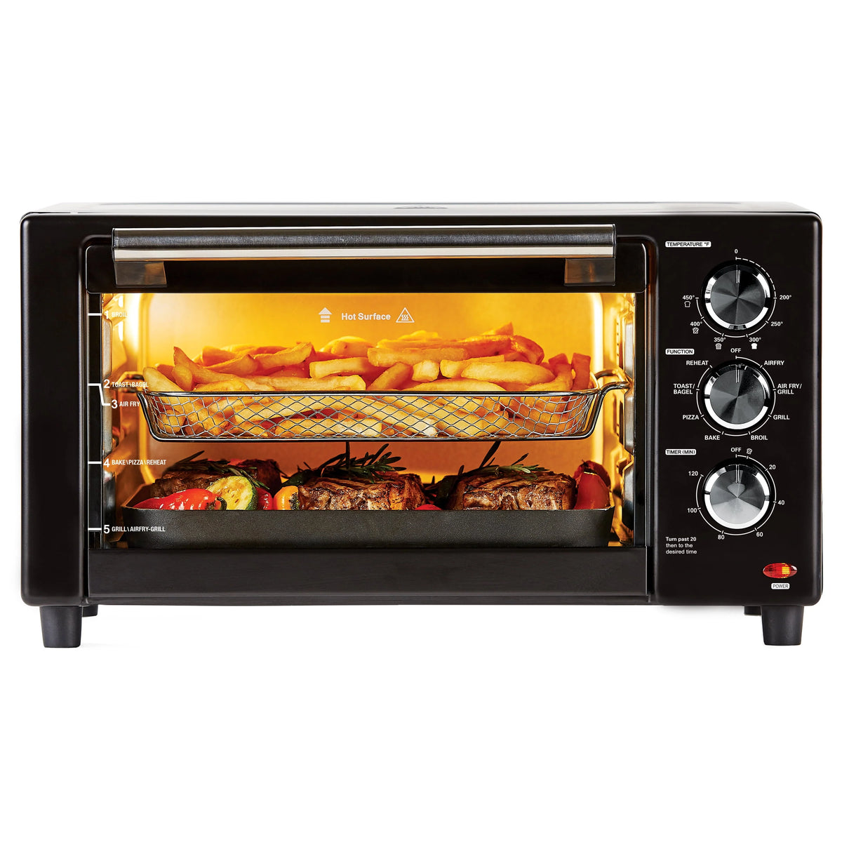 Black Air Fryer Grill S813