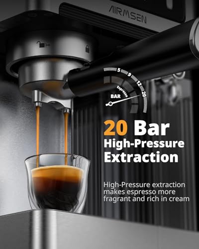20 Bar Espresso Machine with Milk Frother and Dual Boiler Y195