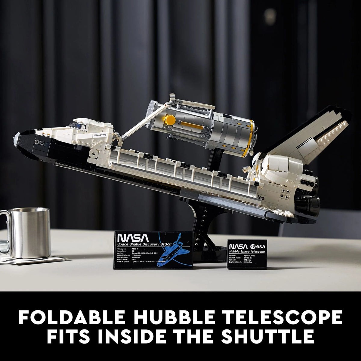 NASA Space Shuttle Discovery Model Building Kit with Hubble Telescope H839