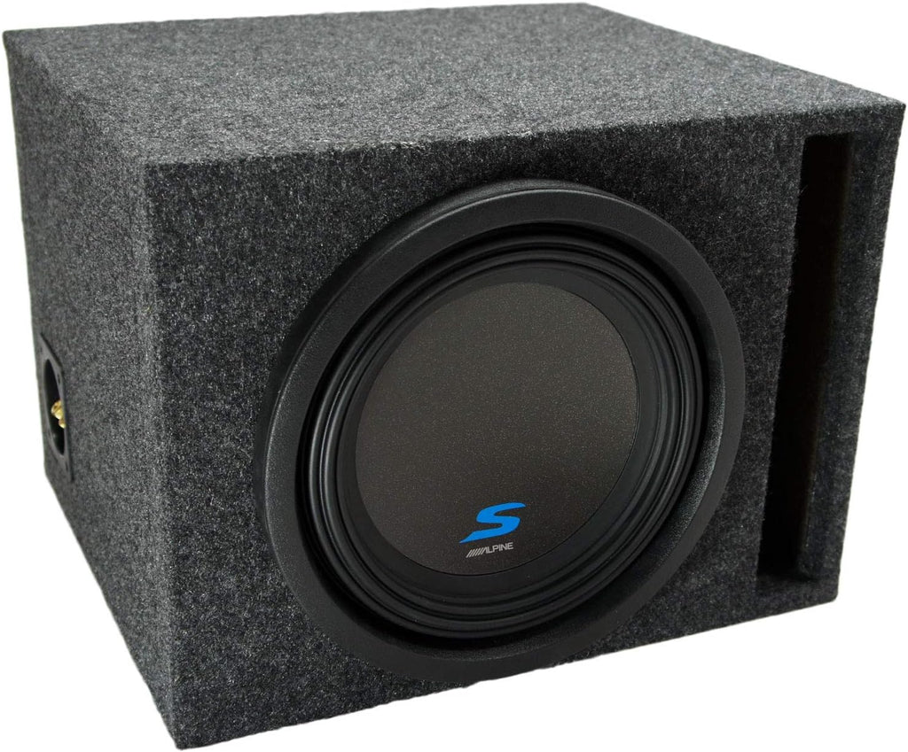10" Alpine S-W10D4 Subwoofer Custom Sub Box Enclosure Package Pack of 2 V5196