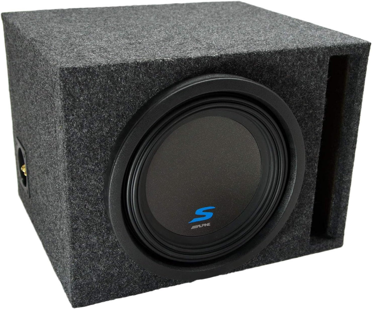 10" Alpine S-W10D4 Subwoofer Custom Sub Box Enclosure Package Pack of 2 V5196