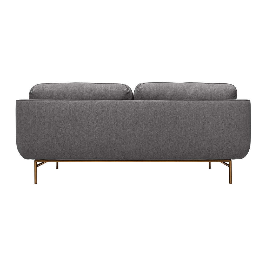 77" Fabric & Metal Sofa in Gray Y9851