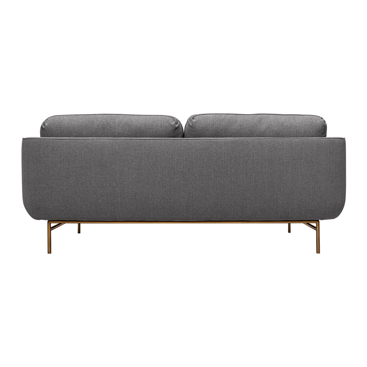 77" Fabric & Metal Sofa in Gray Y9851