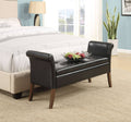Black Storage Bench X9673