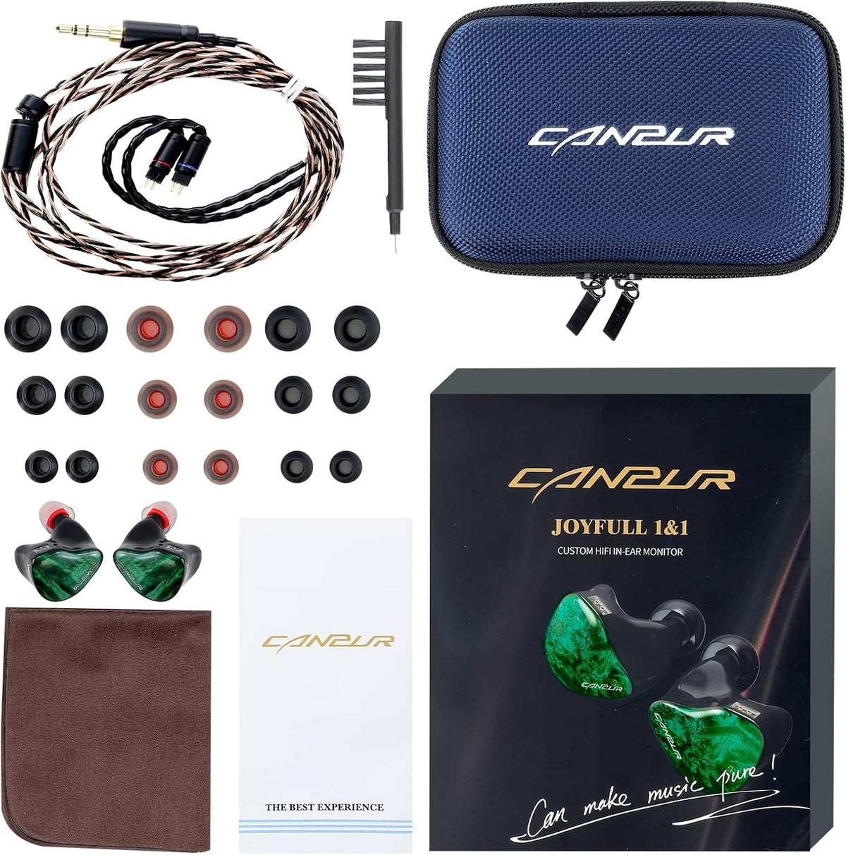 Wired in-Ear Earphones with Dynamic Drive and Balanced Armature G417