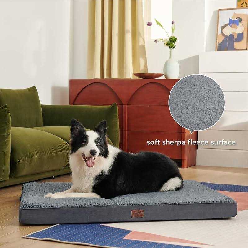 Large Dogs Orthopedic Waterproof Dog Bed with Removable Washable Cover K34833