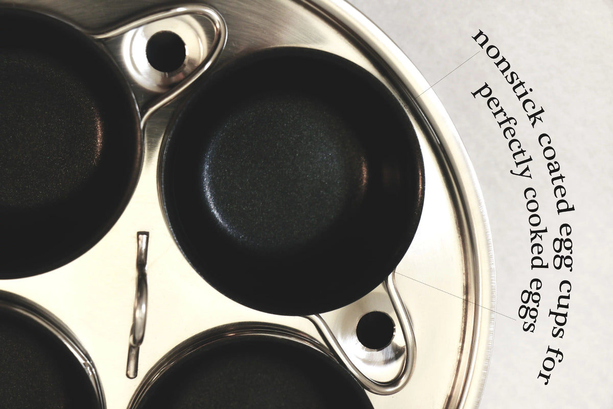 4 Cup Copper Nonstick Egg Poacher H67422