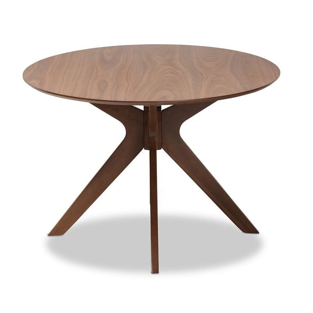 Walnut Brown Wood 71-Inch Oval Dining Table H393840