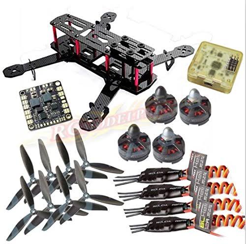 Carbon 250mm Quadcopter Frame with MT2204 Motor, BLHeli 12A ESC, CC3D Flight Controller, 6045 Props O61738