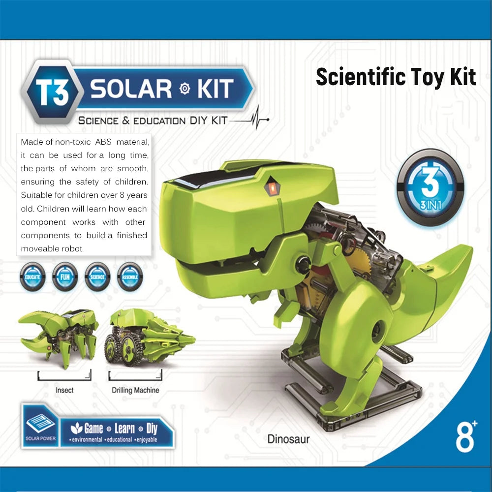 3 in 1 Solar Robot STEM Science Physics Experiment Assembly Model N9810