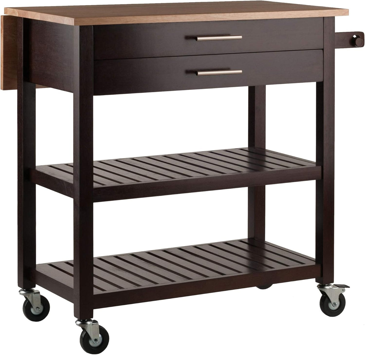 Cappuccino Natural Kitchen Cart B99527